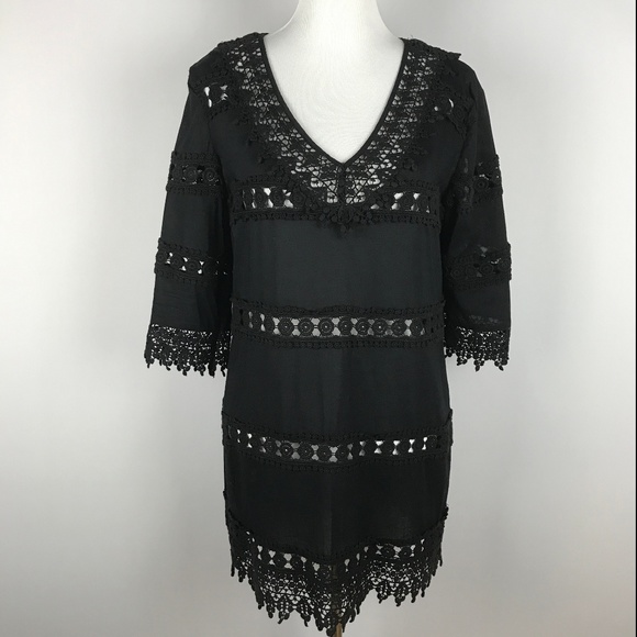 ANTONIO MELANI Tops - Antonio Melani Womens V-Neck Tunic Eyelet Top